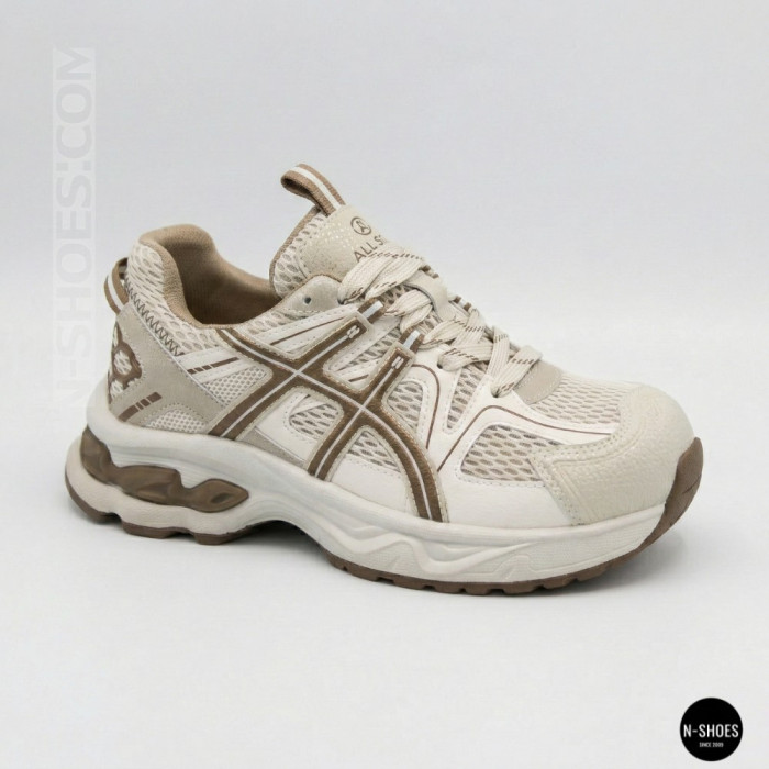 Женские бежевые кроссовки Allsy 209789 t25675 Lonza beige 6165