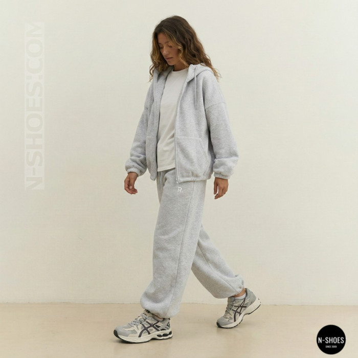Женские серые кроссовки Allsy 209784 t25675 Lonza 212533 grey 6166 в стиле ASICS GEL