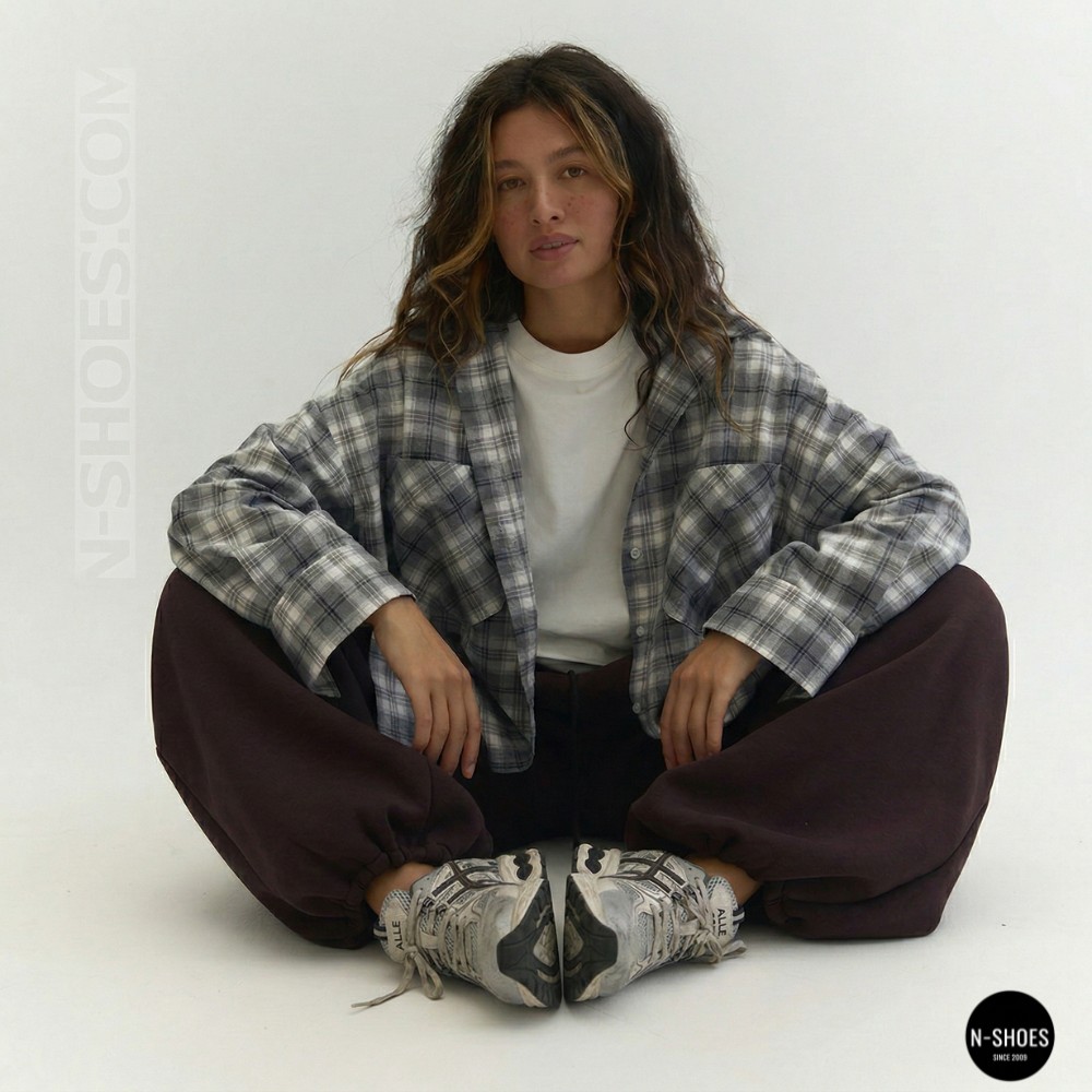 Жіночі сірі кросівки Allsy 209784 t25675 Lonza grey 6166 у стилі ASICS GEL