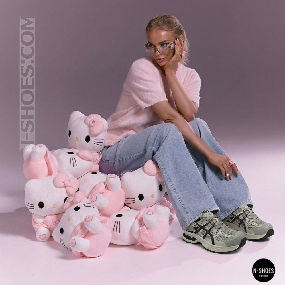 Жіночі сірі кросівки Allsy 209784 t25675 Lonza grey 6166 у стилі ASICS GEL