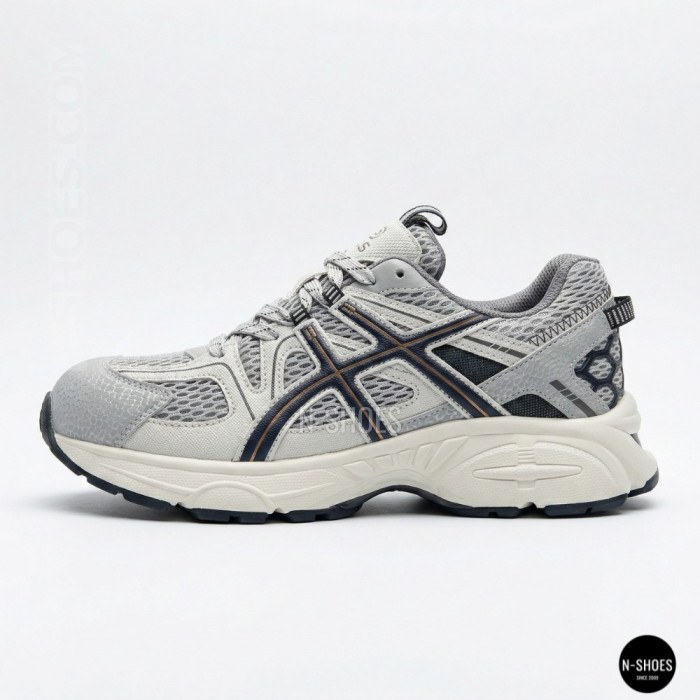 Жіночі сірі кросівки Allsy 209784 t25675 Lonza 212533 grey 6166 у стилі ASICS GEL