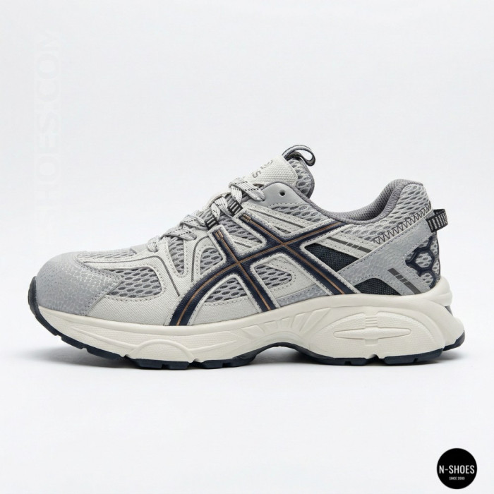 Женские серые кроссовки Allsy 209784 t25675 Lonza 212533 grey 6166 в стиле ASICS GEL