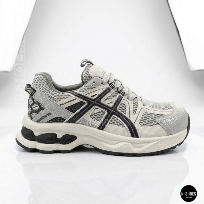 Жіночі сірі кросівки Allsy 209784 t25675 Lonza 212533 grey 6166 у стилі ASICS GEL