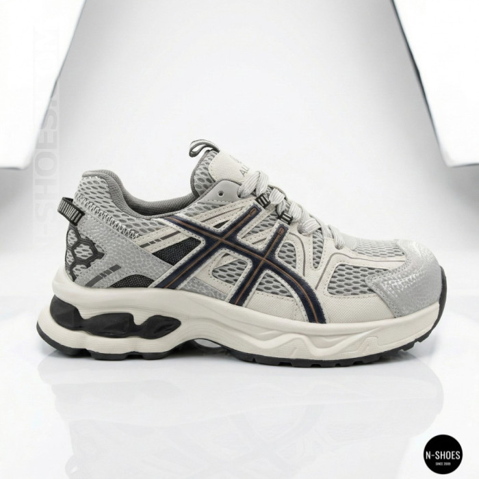 Женские серые кроссовки Allsy 209784 t25675 Lonza 212533 grey 6166 в стиле ASICS GEL