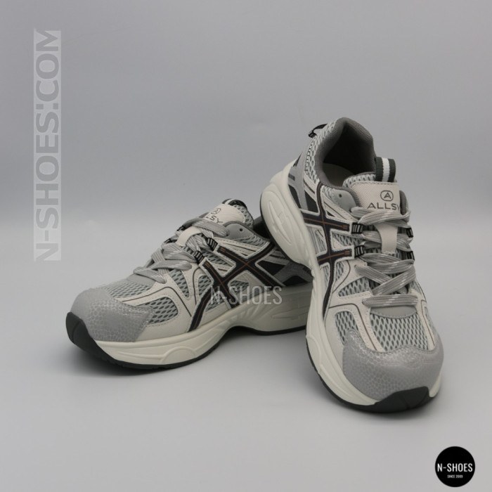 Жіночі сірі кросівки Allsy 209784 t25675 Lonza 212533 grey 6166 у стилі ASICS GEL