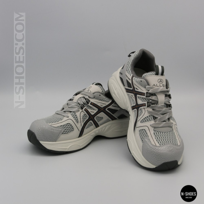 Женские серые кроссовки Allsy 209784 t25675 Lonza 212533 grey 6166 в стиле ASICS GEL