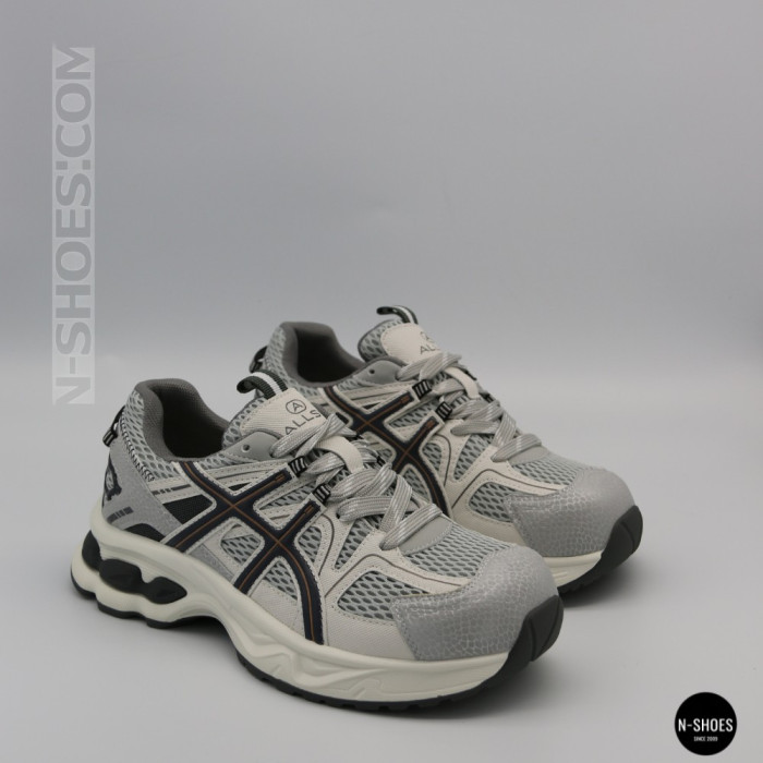 Женские серые кроссовки Allsy 209784 t25675 Lonza 212533 grey 6166 в стиле ASICS GEL