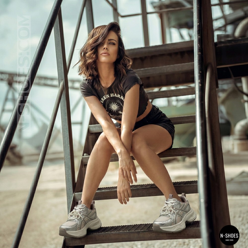 Жіночі кросівки Allsy 206901 yr17-1 lonza silver 6167 у стилі Asics