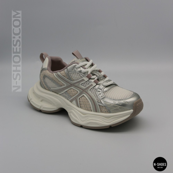 Allsy Lonza 206901 yr17-1 silver 6167 Women's Sneakers Asics Style