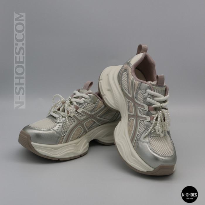 Allsy Lonza 206901 yr17-1 silver 6167 Women's Sneakers Asics Style