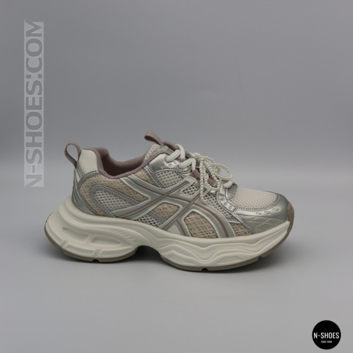 Allsy Lonza 206901 yr17-1 silver 6167 Women's Sneakers Asics Style