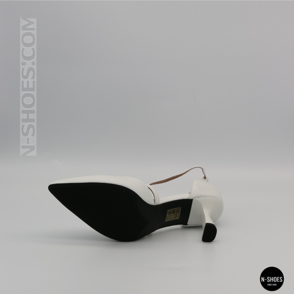 Жіночі білі туфлі-босоніжки Fabio Monelli на французькому підборі 207657 22A649-A288-YP1035TS WHITE FM 6168