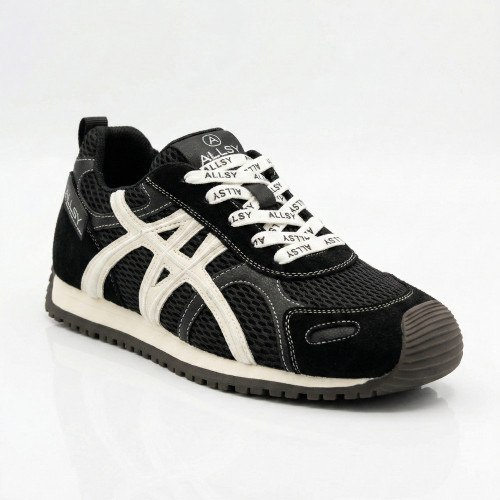 Women's black fashion sneakers Allsy 207876 1609-1 Black Lonza 212543 6170 in the style of Onitsuka Tiger Mexico 66