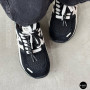 Жіночі чорні кеди Allsy 207876 1609-1 Black Lonza 212543 6170 в стилі Onitsuka Tiger Mexico 66