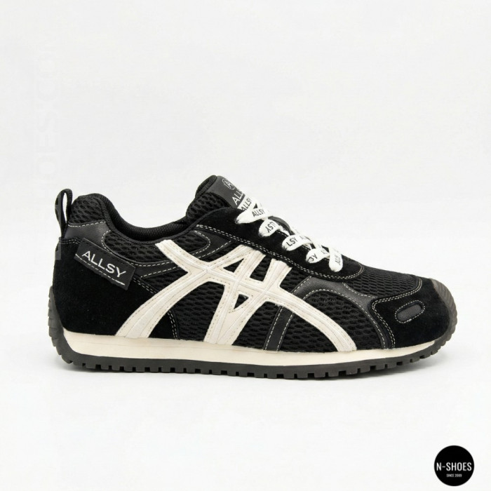 Женские черные кеды Allsy 207876 1609-1 Black Lonza 212543 6170 в стиле Onitsuka Tiger Mexico 66