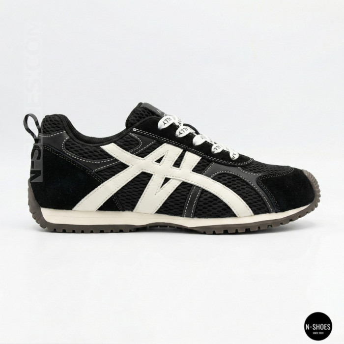 Женские черные кеды Allsy 207876 1609-1 Black Lonza 212543 6170 в стиле Onitsuka Tiger Mexico 66