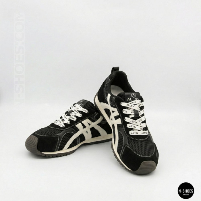 Женские черные кеды Allsy 207876 1609-1 Black Lonza 212543 6170 в стиле Onitsuka Tiger Mexico 66