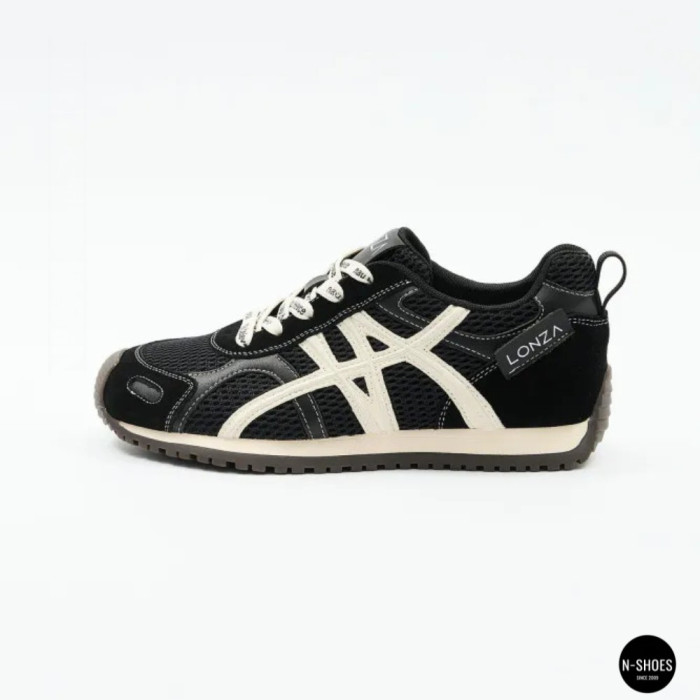 Женские черные кеды Allsy 207876 1609-1 Black Lonza 212543 6170 в стиле Onitsuka Tiger Mexico 66
