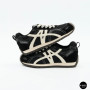 Жіночі чорні кеди Allsy 207876 1609-1 Black Lonza 212543 6170 в стилі Onitsuka Tiger Mexico 66