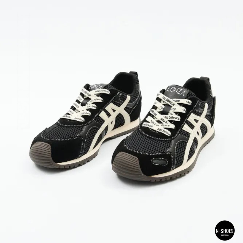 Жіночі чорні кеди Allsy 207876 1609-1 Black Lonza 212543 6170 в стилі Onitsuka Tiger Mexico 66