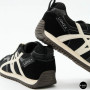 Жіночі чорні кеди Allsy 207876 1609-1 Black Lonza 212543 6170 в стилі Onitsuka Tiger Mexico 66