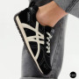 Жіночі чорні кеди Allsy 207876 1609-1 Black Lonza 212543 6170 в стилі Onitsuka Tiger Mexico 66