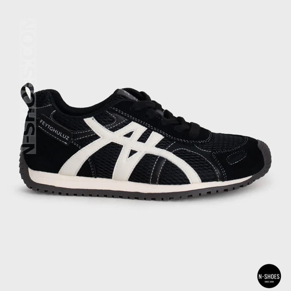 Жіночі чорні кеди Allsy 207876 1609-1 Black Lonza 212543 6170 в стилі Onitsuka Tiger Mexico 66