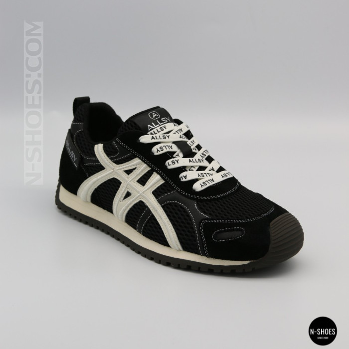 Женские черные кеды Allsy 207876 1609-1 Black Lonza 212543 6170 в стиле Onitsuka Tiger Mexico 66