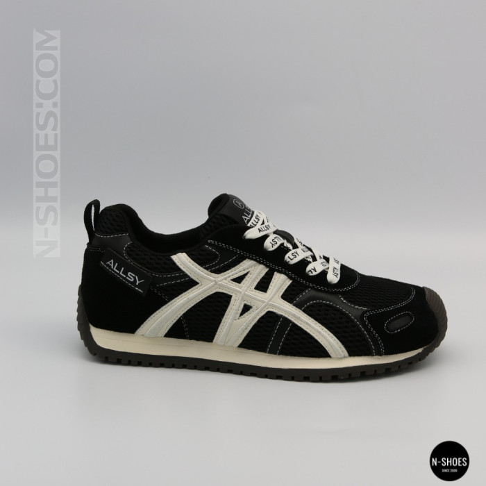 Женские черные кеды Allsy 207876 1609-1 Black Lonza 212543 6170 в стиле Onitsuka Tiger Mexico 66
