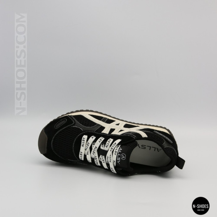 Женские черные кеды Allsy 207876 1609-1 Black Lonza 212543 6170 в стиле Onitsuka Tiger Mexico 66