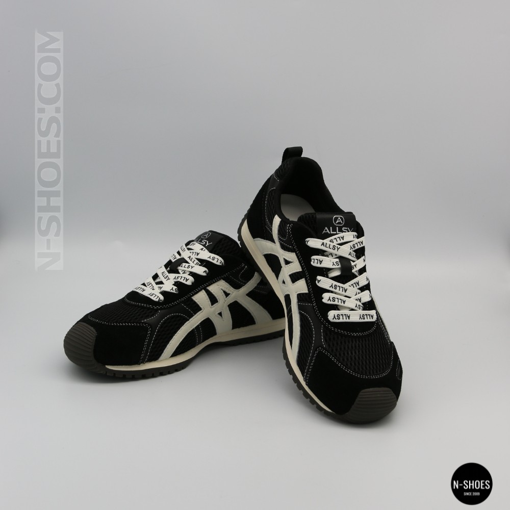 Жіночі чорні кеди Allsy 207876 1609-1 Black Lonza 212543 6170 в стилі Onitsuka Tiger Mexico 66