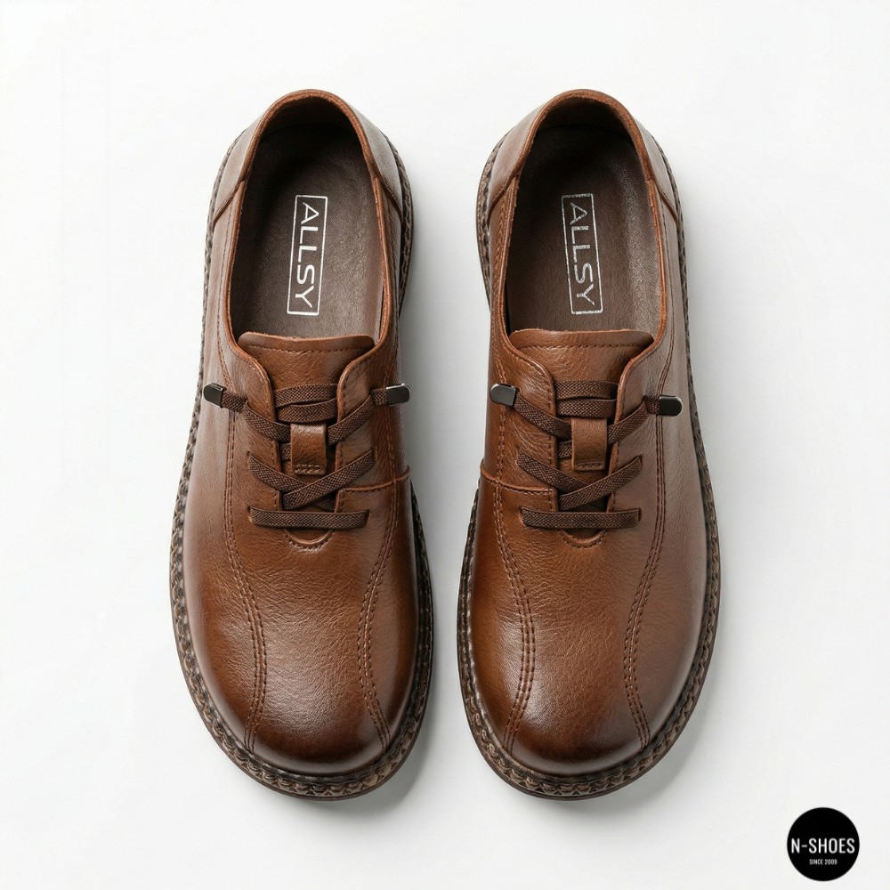 Жіночі коричневі кеди-мокасини Allsy 207744 q1-01-3 Brown 6171