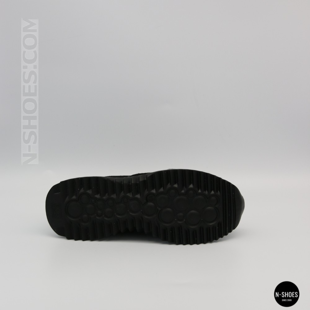 Женские черные замшевые кроссовки на танкетке Romax Comfort 1361-4v 6173