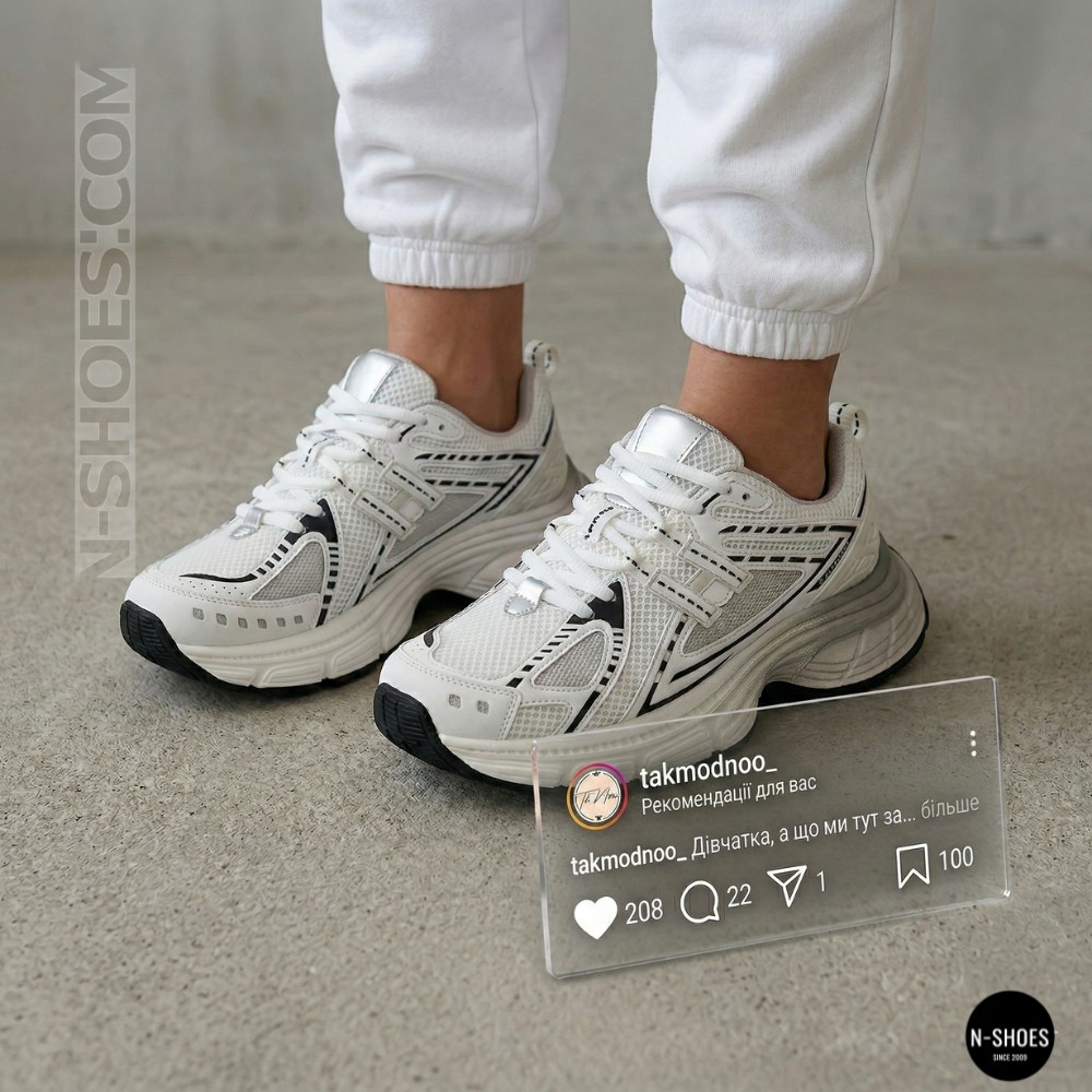 Трендові жіночі білі кросівки на платформі Allsy 207728 25k66d050-1 white 6174