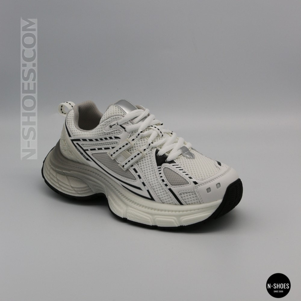 Трендові жіночі білі кросівки на платформі Allsy 207728 25k66d050-1 white 6174