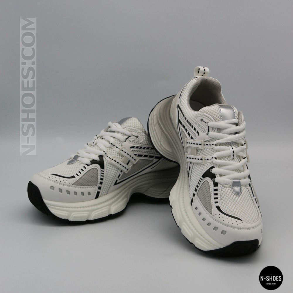 Трендові жіночі білі кросівки на платформі Allsy 207728 25k66d050-1 white 6174