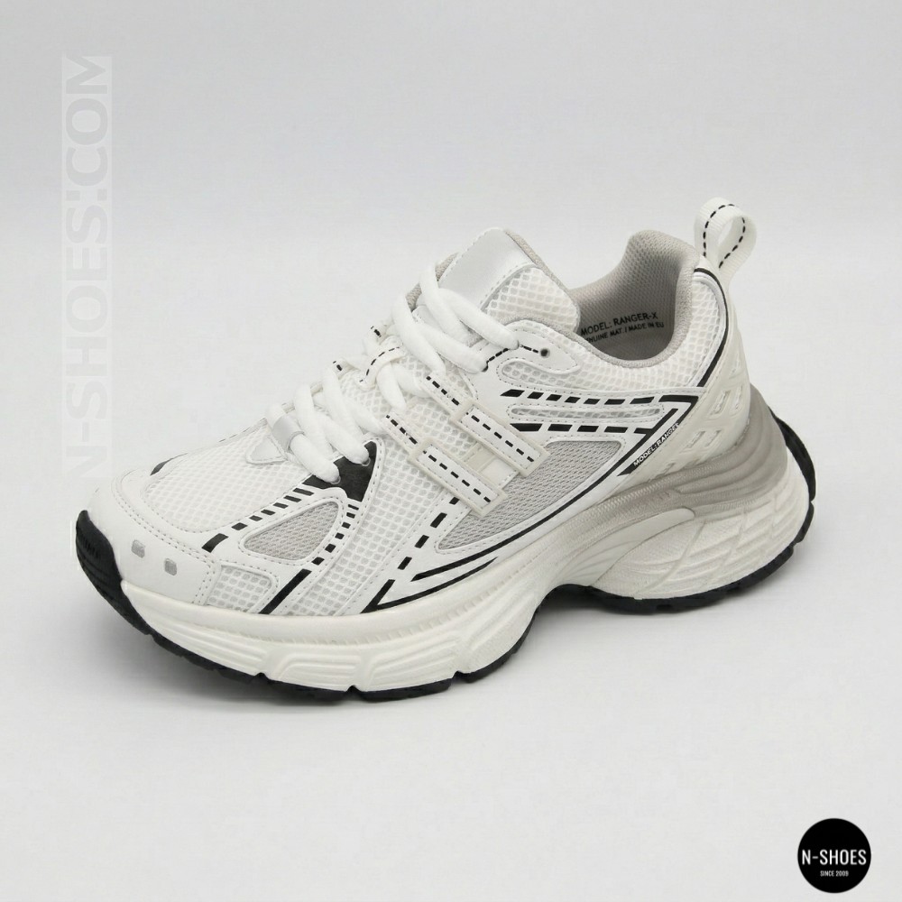 Трендові жіночі білі кросівки на платформі Allsy 207728 25k66d050-1 white 6174