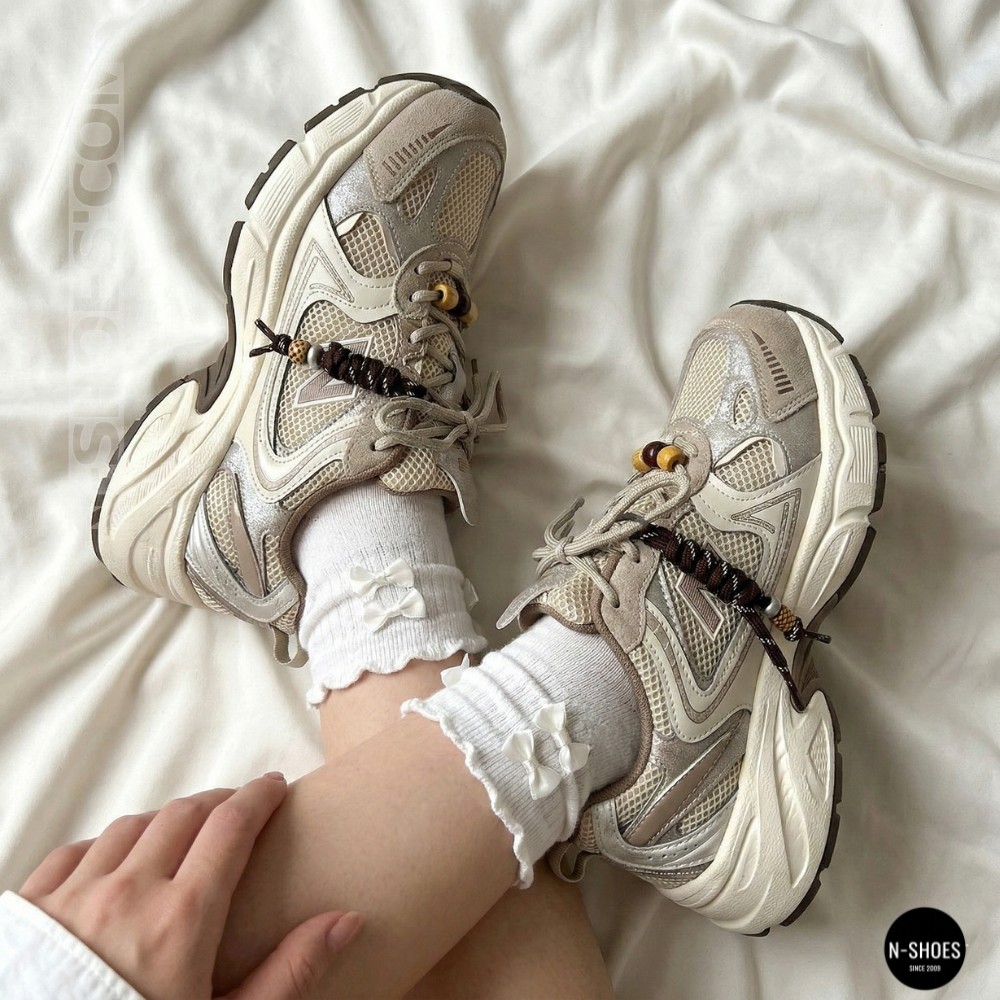 Жіночі кросівки на платформі Allsy 211243 25z51d2792-1 lonza beige 6175