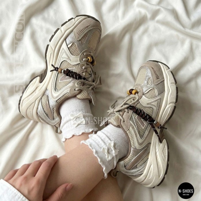 Женские кроссовки на платформе Allsy 211243 25z51d2792-1 lonza beige 6175