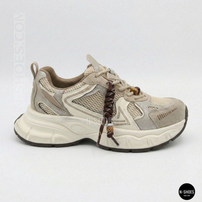 Женские кроссовки на платформе Allsy 211243 25z51d2792-1 lonza beige 6175