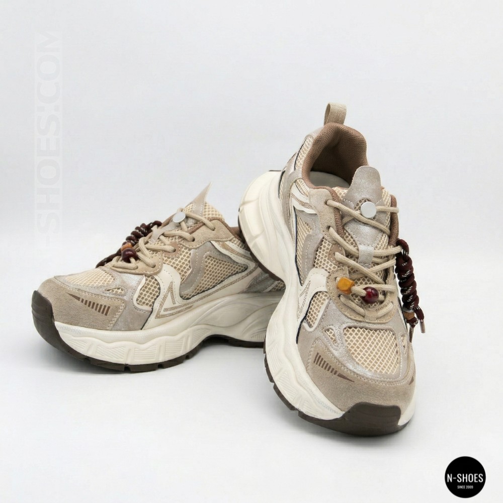 Жіночі кросівки на платформі Allsy 211243 25z51d2792-1 lonza beige 6175