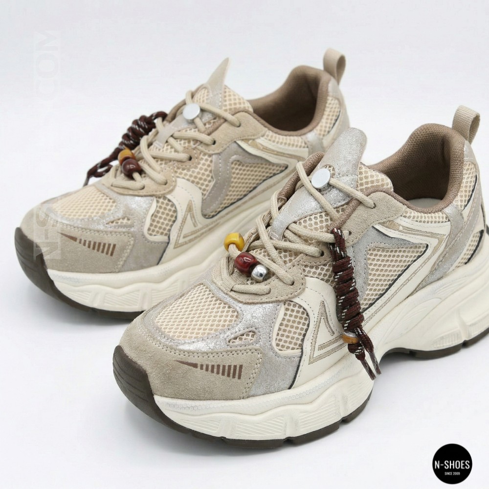 Жіночі кросівки на платформі Allsy 211243 25z51d2792-1 lonza beige 6175