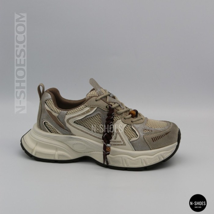 Женские кроссовки на платформе Allsy 211243 25z51d2792-1 lonza beige 6175