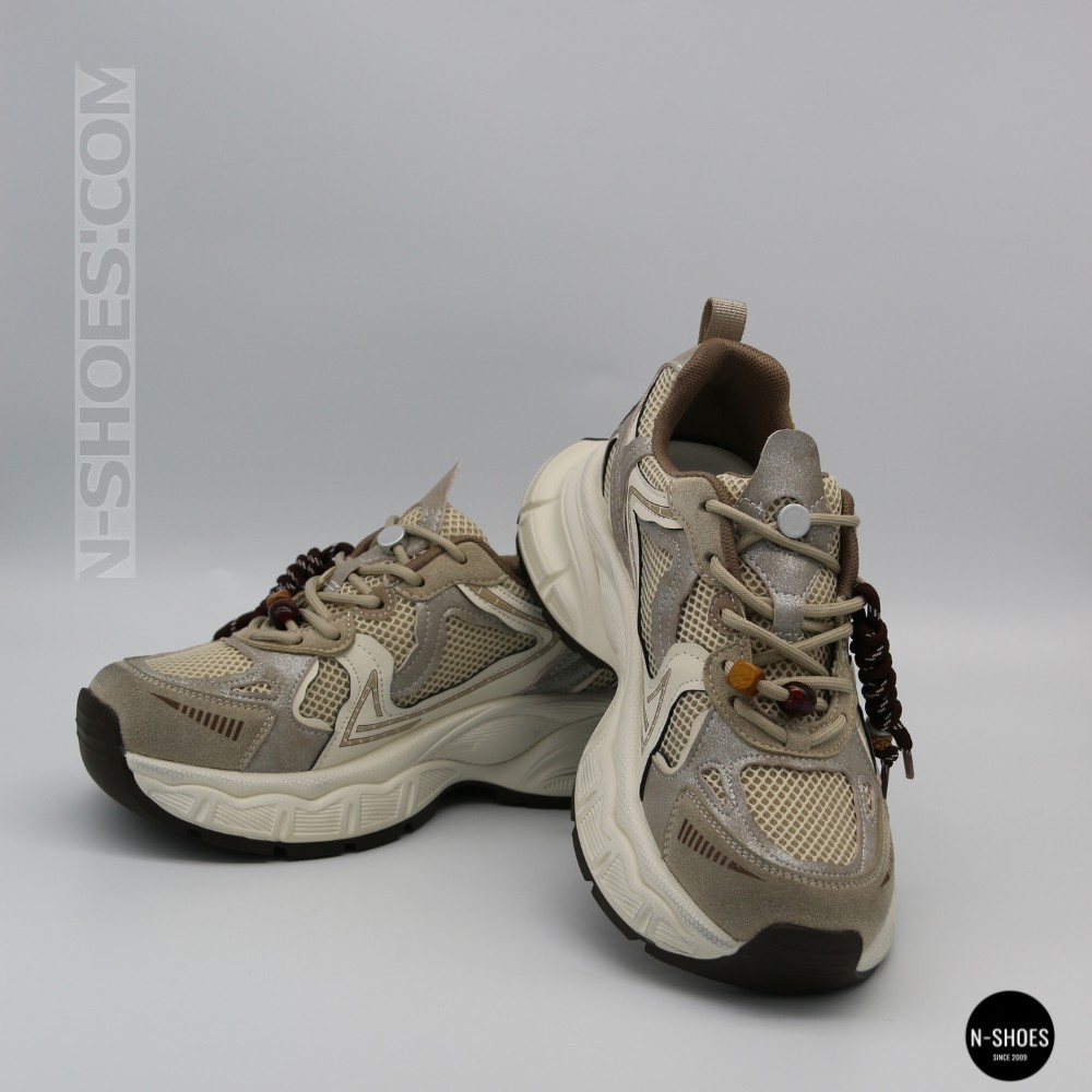 Жіночі кросівки на платформі Allsy 211243 25z51d2792-1 lonza beige 6175