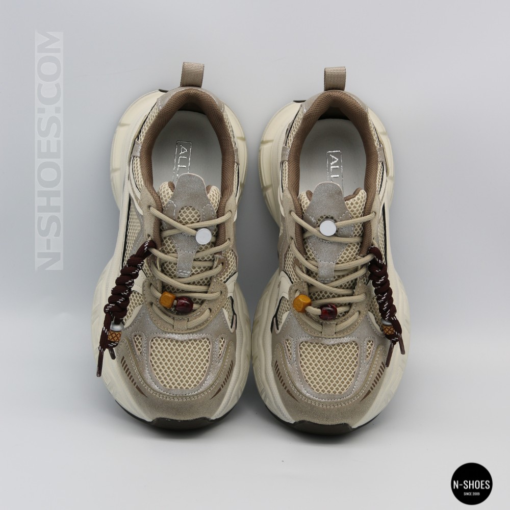 Жіночі кросівки на платформі Allsy 211243 25z51d2792-1 lonza beige 6175