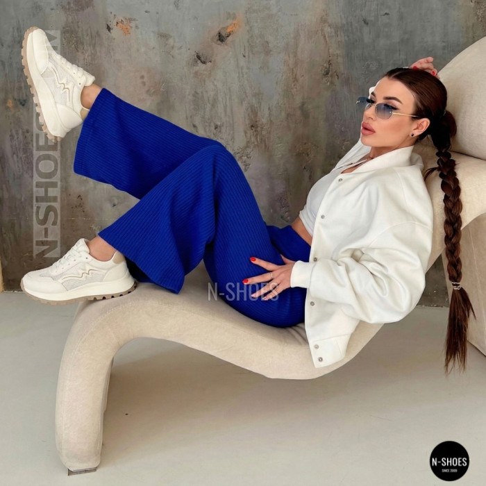Comfortable Platform Sneakers Allsy 207015 zy2501-2 milk-beige 6176