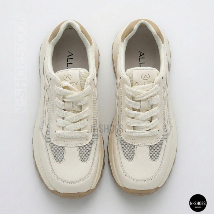 Comfortable Platform Sneakers Allsy 207015 zy2501-2 milk-beige 6176