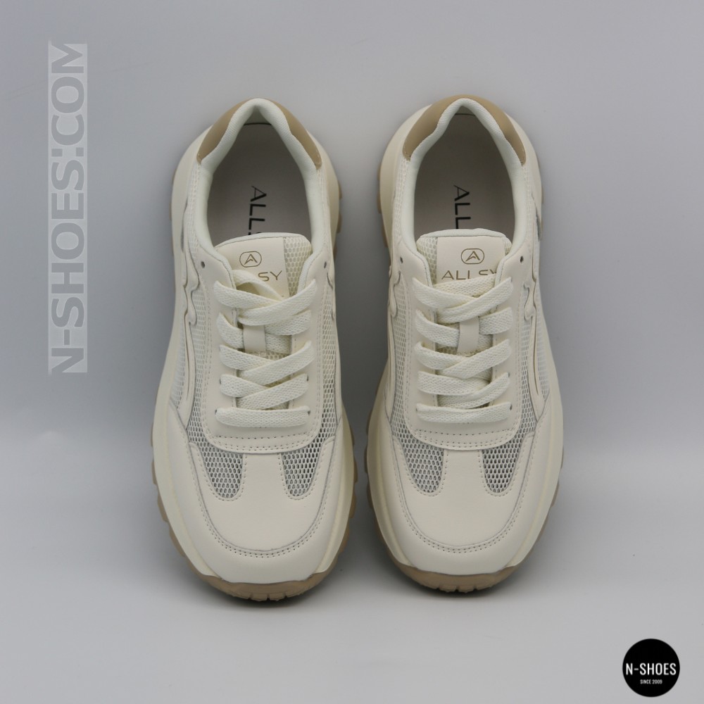 Комфортные кроссовки на платформе Allsy 207015 zy2501-2 lonza milk-beige 6176