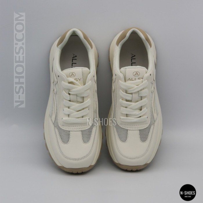 Comfortable Platform Sneakers Allsy 207015 zy2501-2 milk-beige 6176