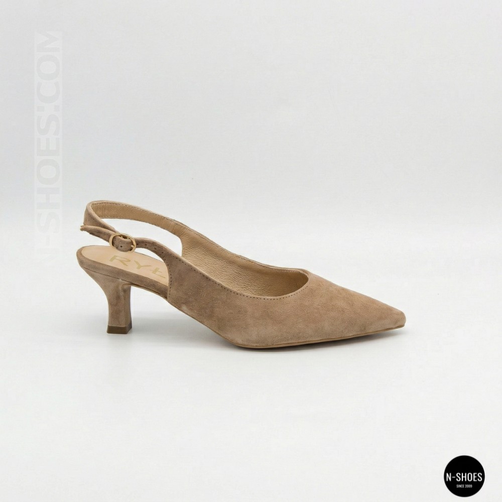 Бежеві туфлі-слінгбеки Ryłko (Польща) ISLA C5EY4___ _4RG 6178 на невисоких підборах